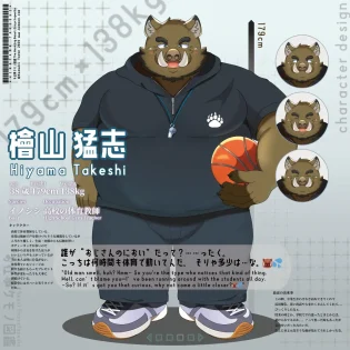 【猪獣人】キャラクターデザイン：檜山猛志くん